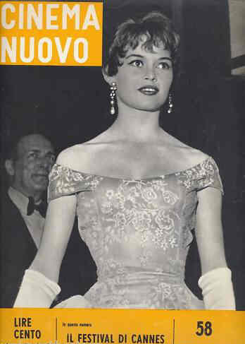 CINEMA NUOVO magazine side cover Issue 58 May 1955
