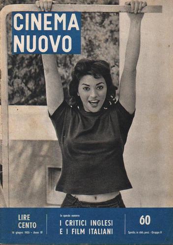 CINEMA NUOVO magazine side cover Issue 60 June 1955