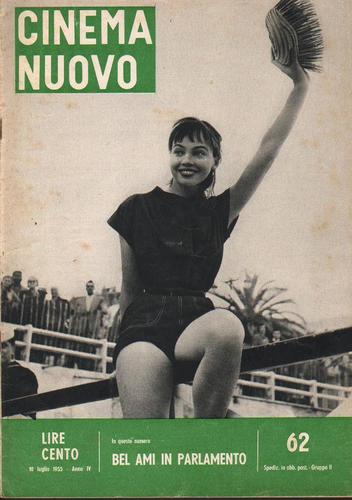 CINEMA NUOVO magazine side cover Issue 62 July 1955