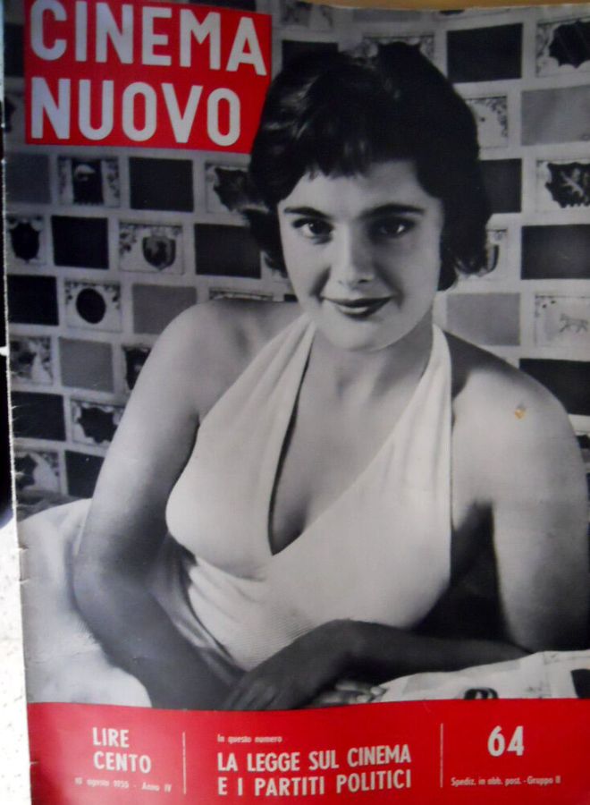 CINEMA NUOVO magazine side cover Issue 64 August 1955