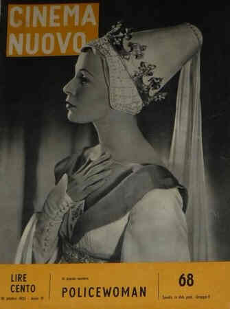 CINEMA NUOVO magazine side cover Issue 68 October 1955