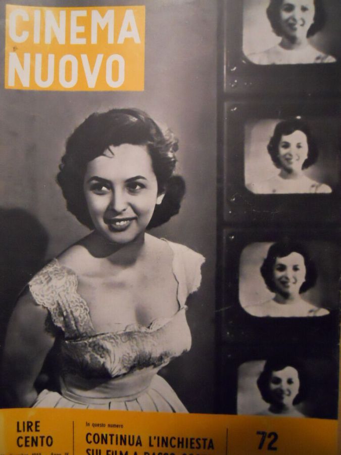 CINEMA NUOVO magazine side cover Issue 72 December 1955