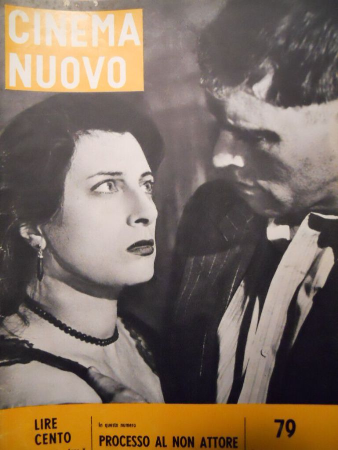 CINEMA NUOVO magazine side cover Issue 79 25 March 1956