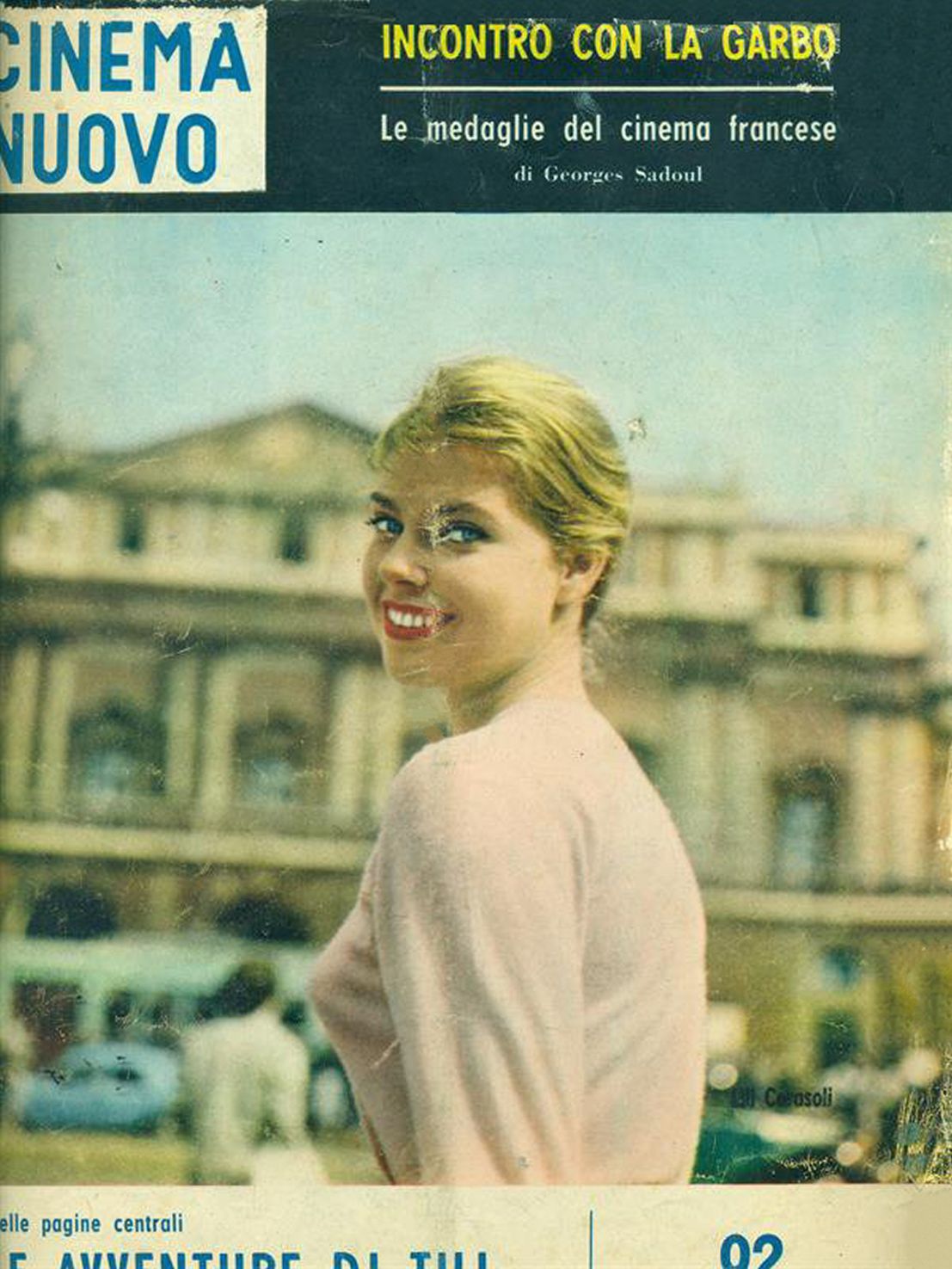 CINEMA NUOVO magazine side cover Issue 92 October 1956