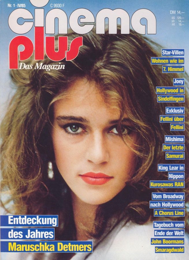 CINEMA PLUS magazine side cover Issue 1 April 1985