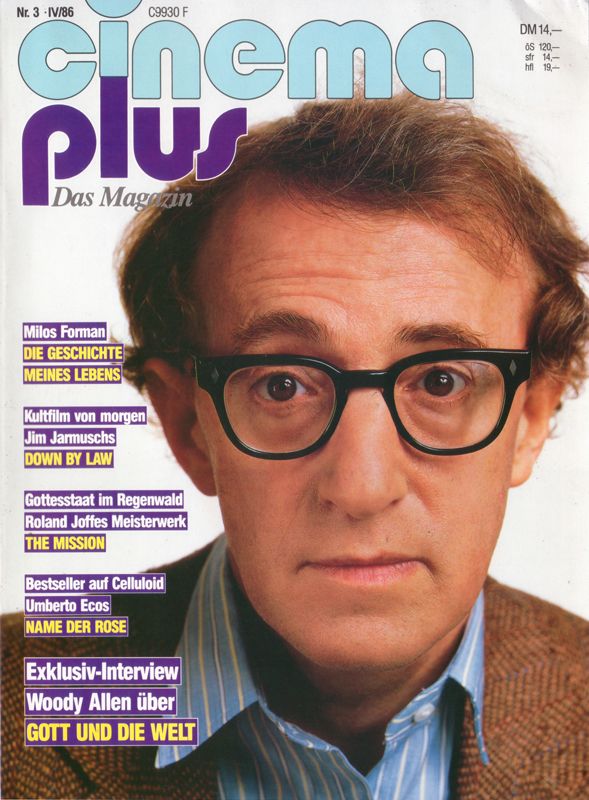 CINEMA PLUS magazine cover Issue 3 April 1986