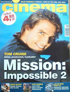 CINEMA (Po) magazine side cover August 2000