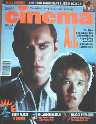 CINEMA (Po) magazine side cover October 2001