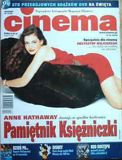 CINEMA (Po) magazine side cover December 2001