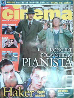 CINEMA (Po) magazine side cover September 2002