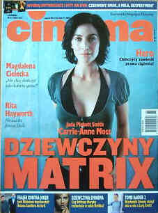 CINEMA (Po) magazine side cover June 2003