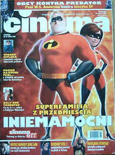 CINEMA (Po) magazine side cover November 2004
