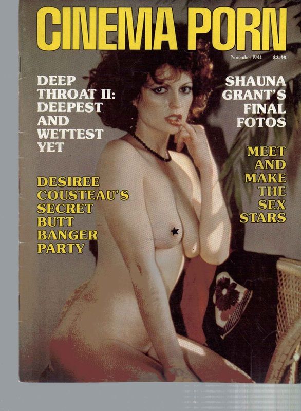 CINEMA PORN magazine side cover November 1984