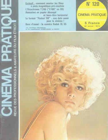 CINEMA PRATIQUE magazine side cover Issue 120  1972