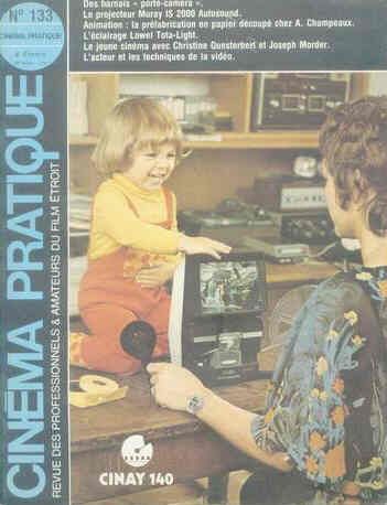 CINEMA PRATIQUE magazine side cover Issue 133  1974
