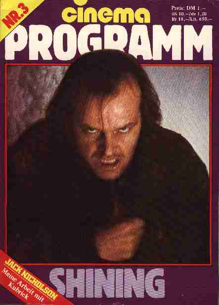 CINEMA PROGRAMM magazine side cover Issue 3  
