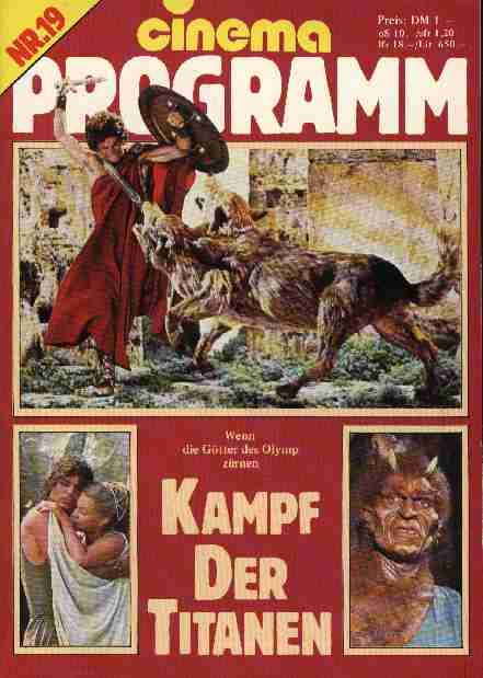CINEMA PROGRAMM magazine side cover Issue 19  