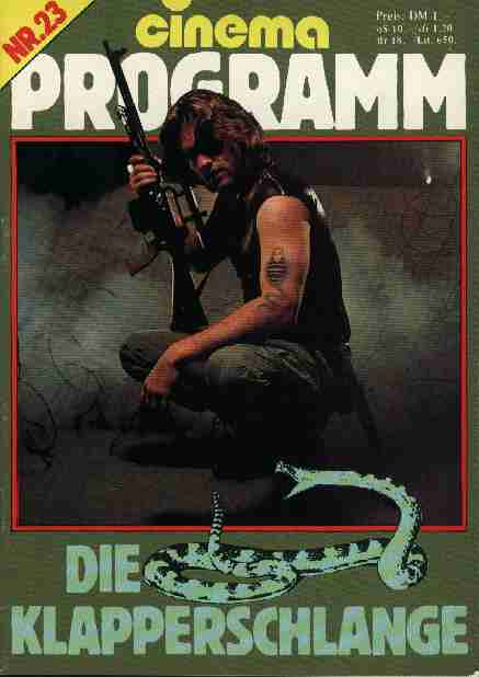CINEMA PROGRAMM magazine side cover Issue 23  