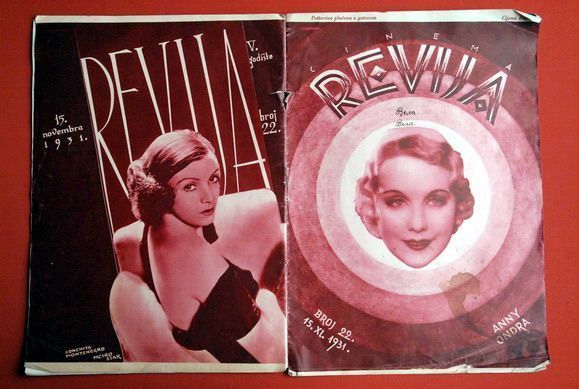 CINEMA REVIJA magazine side cover Issue 22 15 November 1931