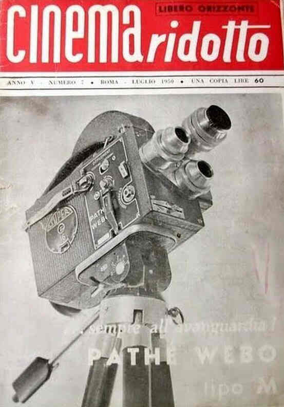 CINEMA RIDOTTO magazine side cover July 1950