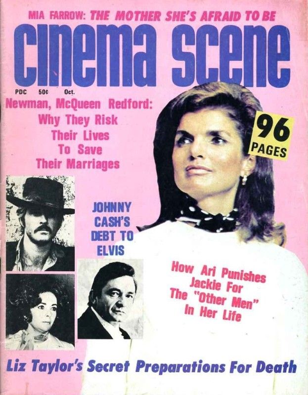 CINEMA SCENE magazine side cover Issue 1 October 1970