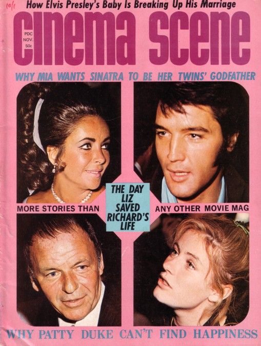 CINEMA SCENE magazine side cover Issue 2 November 1970