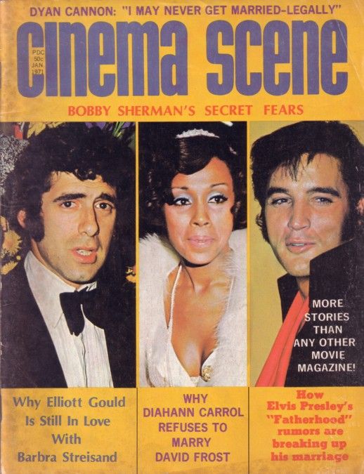 CINEMA SCENE magazine side cover Issue 4 January 1971