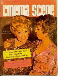 CINEMA SCENE magazine side cover November 1971