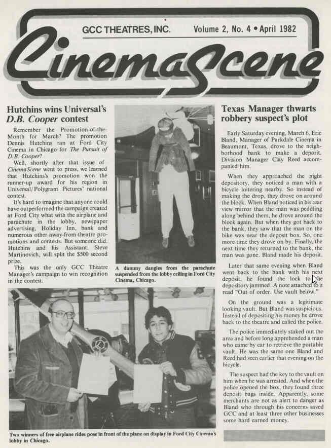 CINEMASCENE magazine side cover Issue 6 April 1982