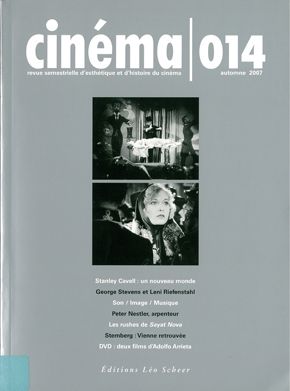 CINEMA (Scheer) magazine side cover Issue 14 Autumn/September 2007