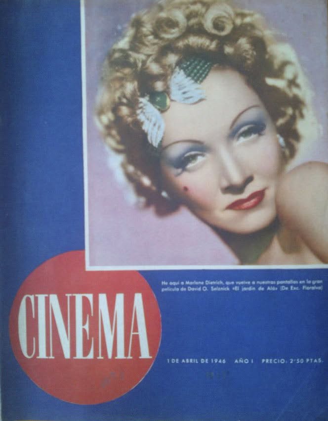 CINEMA (40s Sp) magazine side cover Issue 1 1 April 1946