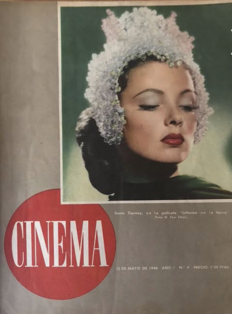 CINEMA (40s Sp) magazine side cover Issue 4 15 May 1946