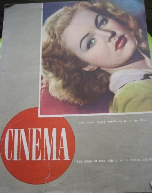 CINEMA (40s Sp) magazine side cover Issue 6 15 June 1946