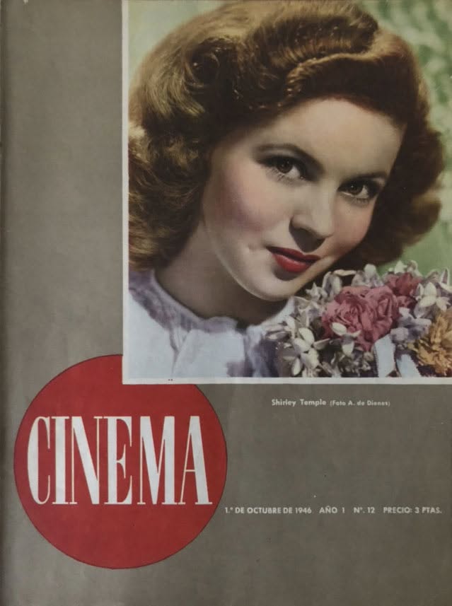 CINEMA (40s Sp) magazine side cover Issue 12 1 October 1946