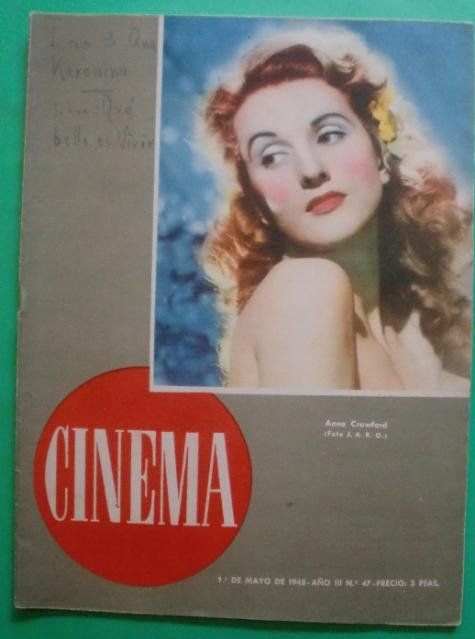 CINEMA (40s Sp) magazine side cover Issue 47 1 May 1948
