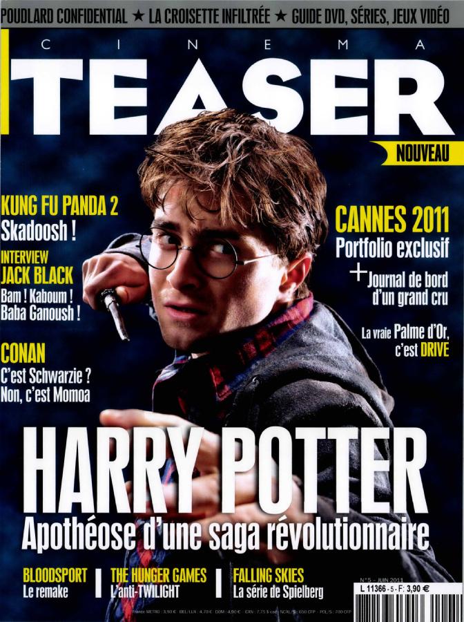 CINEMA TEASER magazine side cover Issue 5 June 2011