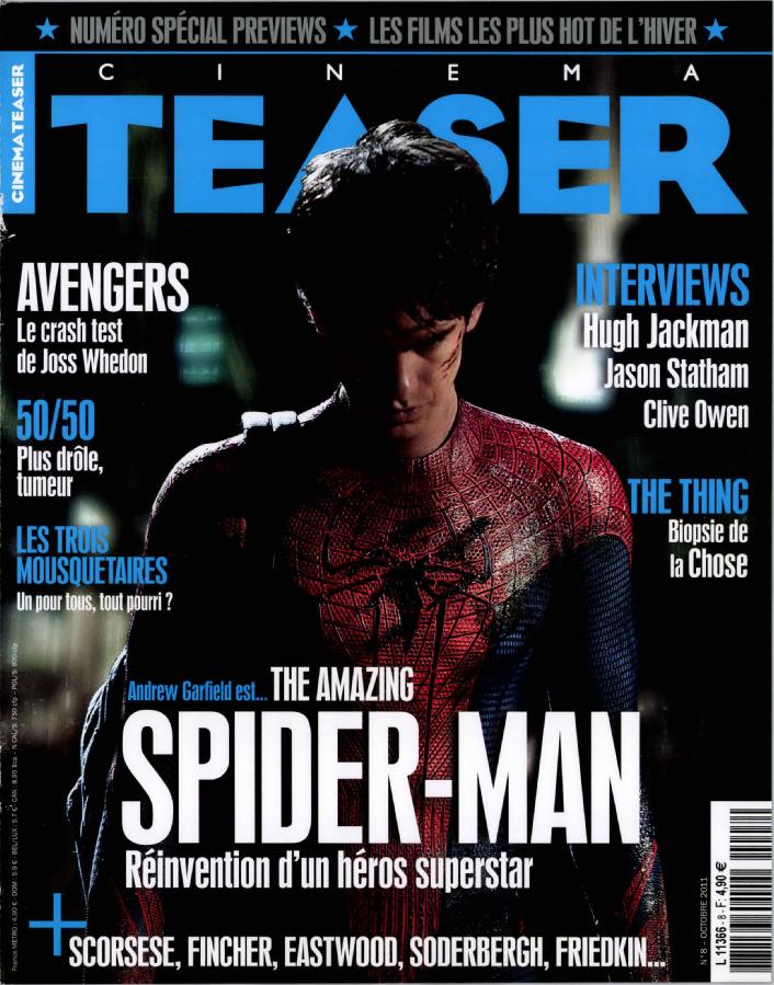 CINEMA TEASER magazine side cover Issue 8 October 2011