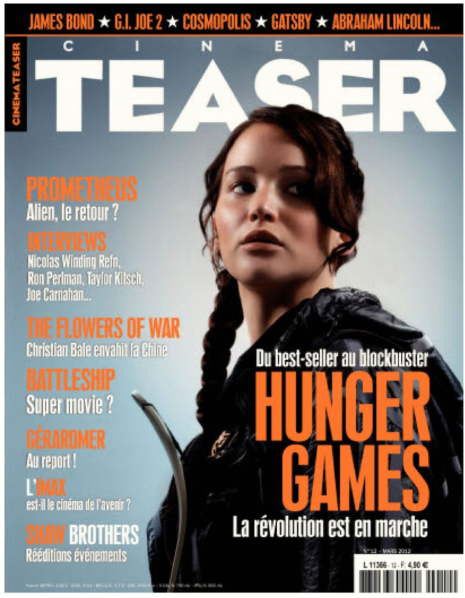 CINEMA TEASER magazine side cover Issue 12 February 2012