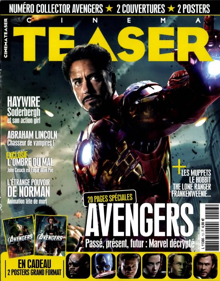 CINEMA TEASER magazine side cover Issue 13 March 2012