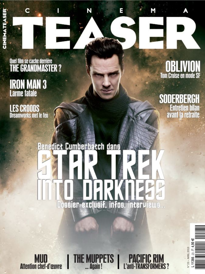 CINEMA TEASER magazine side cover Issue 23 April 2013