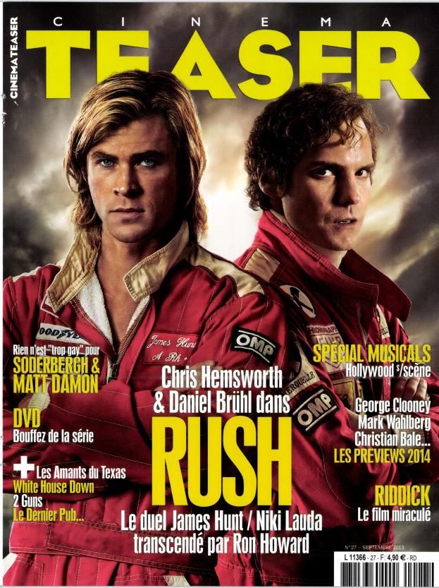CINEMA TEASER magazine side cover Issue 27 September 2013