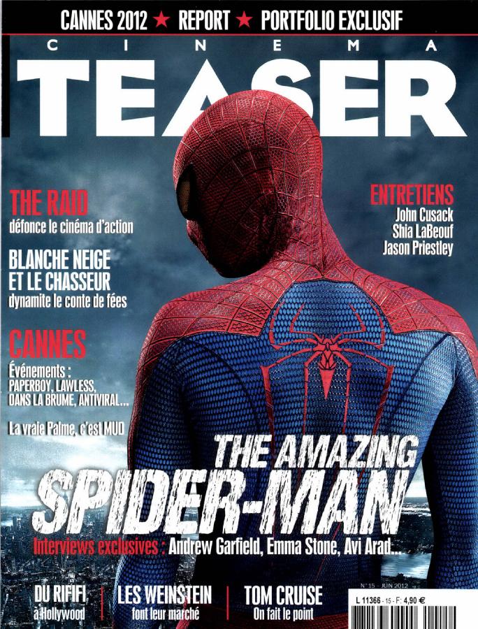 CINEMA TEASER magazine side cover Issue 15 June 2012