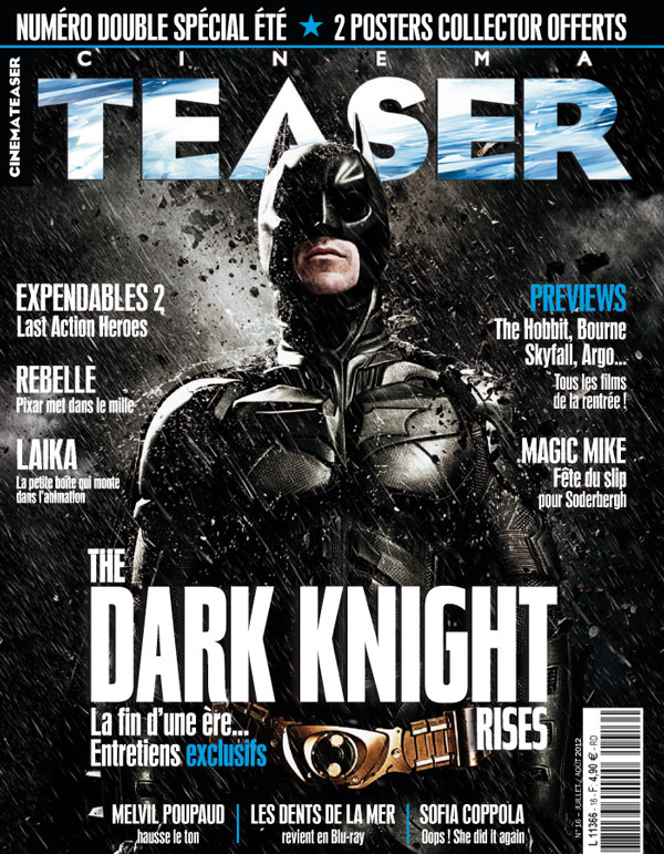 CINEMA TEASER magazine side cover Issue 16 July/August 2012