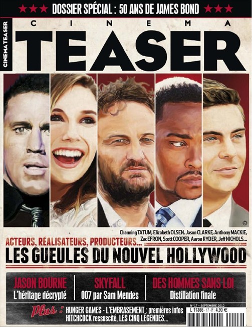 CINEMA TEASER magazine side cover Issue 17 September 2012