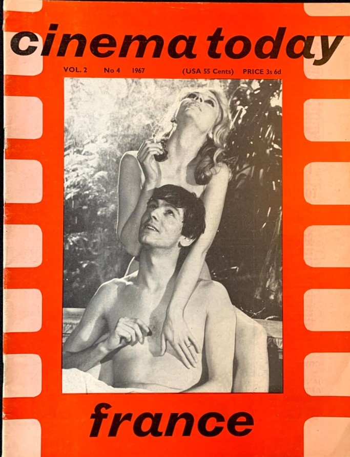 CINEMA TODAY magazine side cover  Vol 2 # 4  1967
