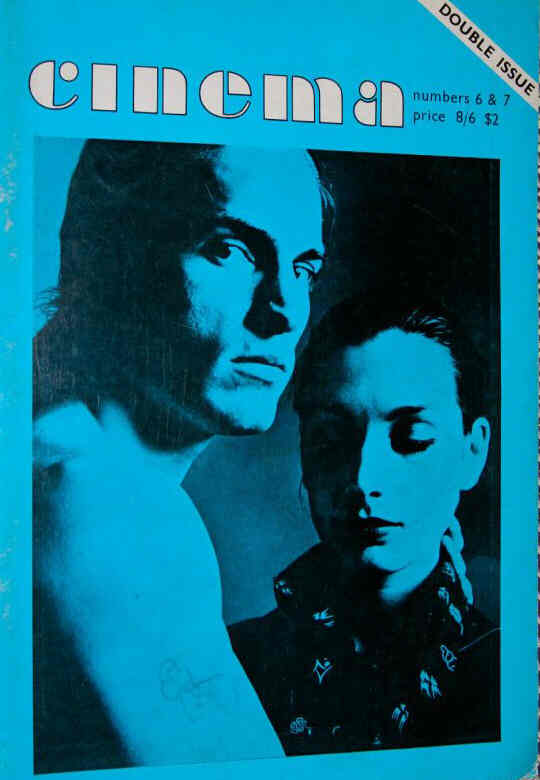 CINEMA (UK) magazine side cover Issue 6/7 August 1970