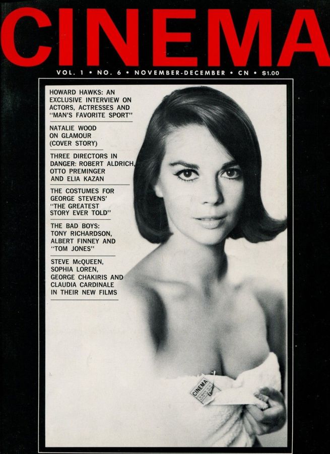 CINEMA (60s-70s USA) magazine side cover Issue 6  Vol 1 # 6 November/December 1963