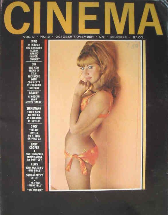 CINEMA (60s-70s USA) magazine side cover Issue 9  Vol 2 # 3 October/November 1964