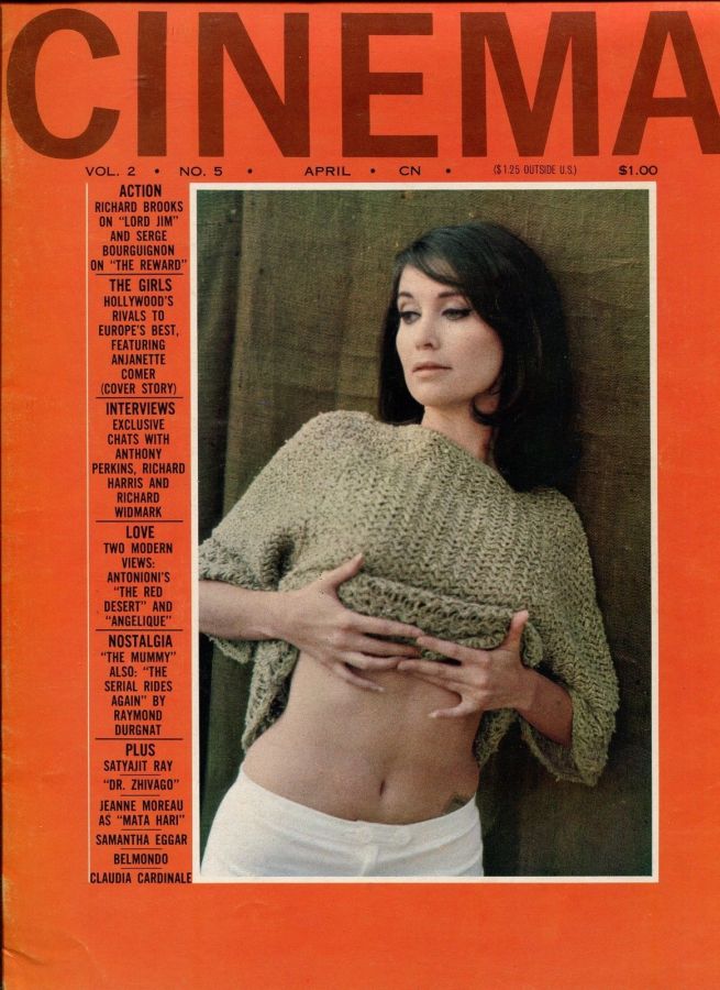 CINEMA (60s-70s USA) magazine side cover Issue 11  Vol 2 # 5 March/April 1965