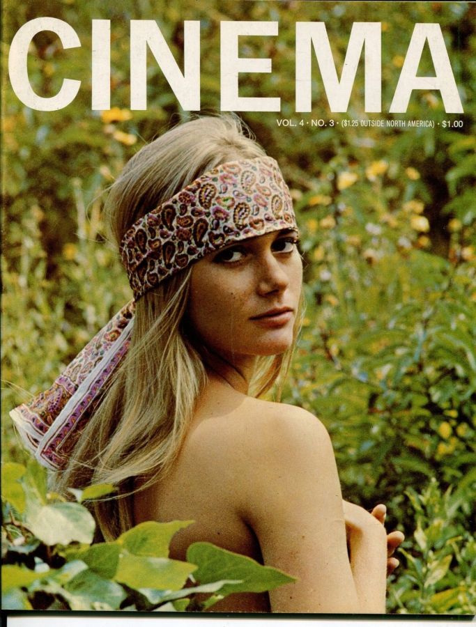 CINEMA (60s-70s USA) magazine side cover Issue 21  Vol 4 # 3 September 1968